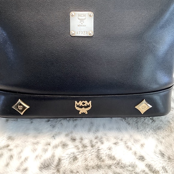 MCM Leather Satchel Handbag - Picture 5 of 14
